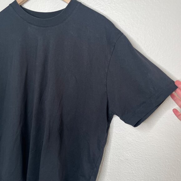 Muji Mens Black Short Sleeve Casual Crewneck T-Shirt XL - Picture 2 of 8